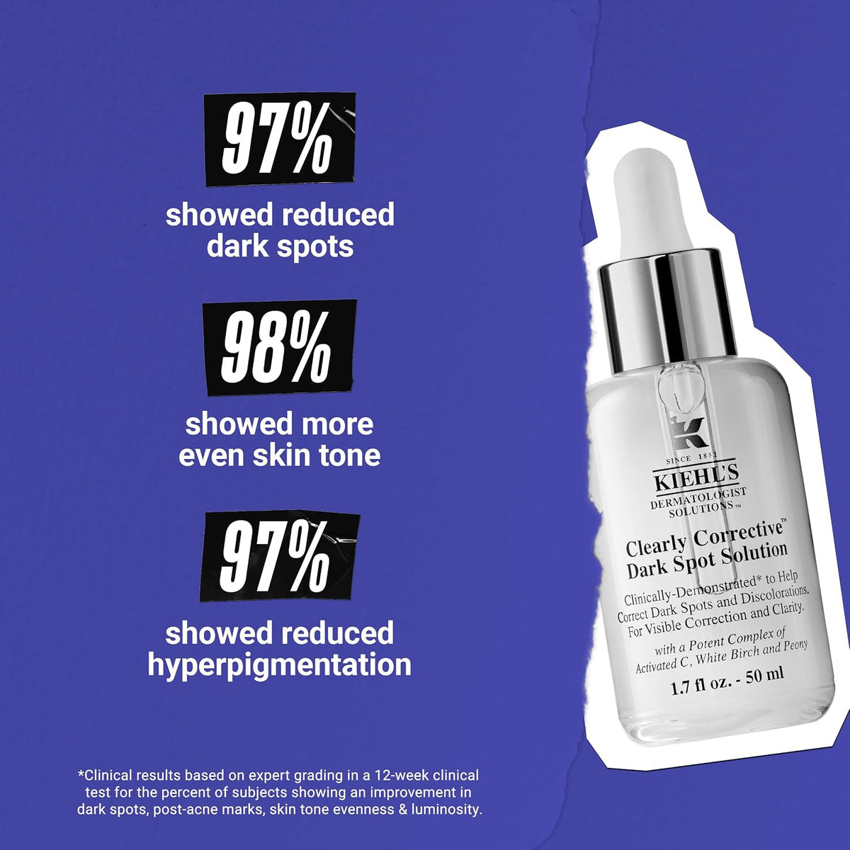 Kiehl's Clearly Corrective Dark Spot Solution 3.4oz New
