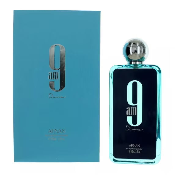Afnan 9 AM Dive Eau de Parfum 3.4 Oz / 100ml – Unisex Fragrance