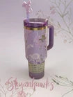 Stanley Floral Purple 40 Oz Tumbler