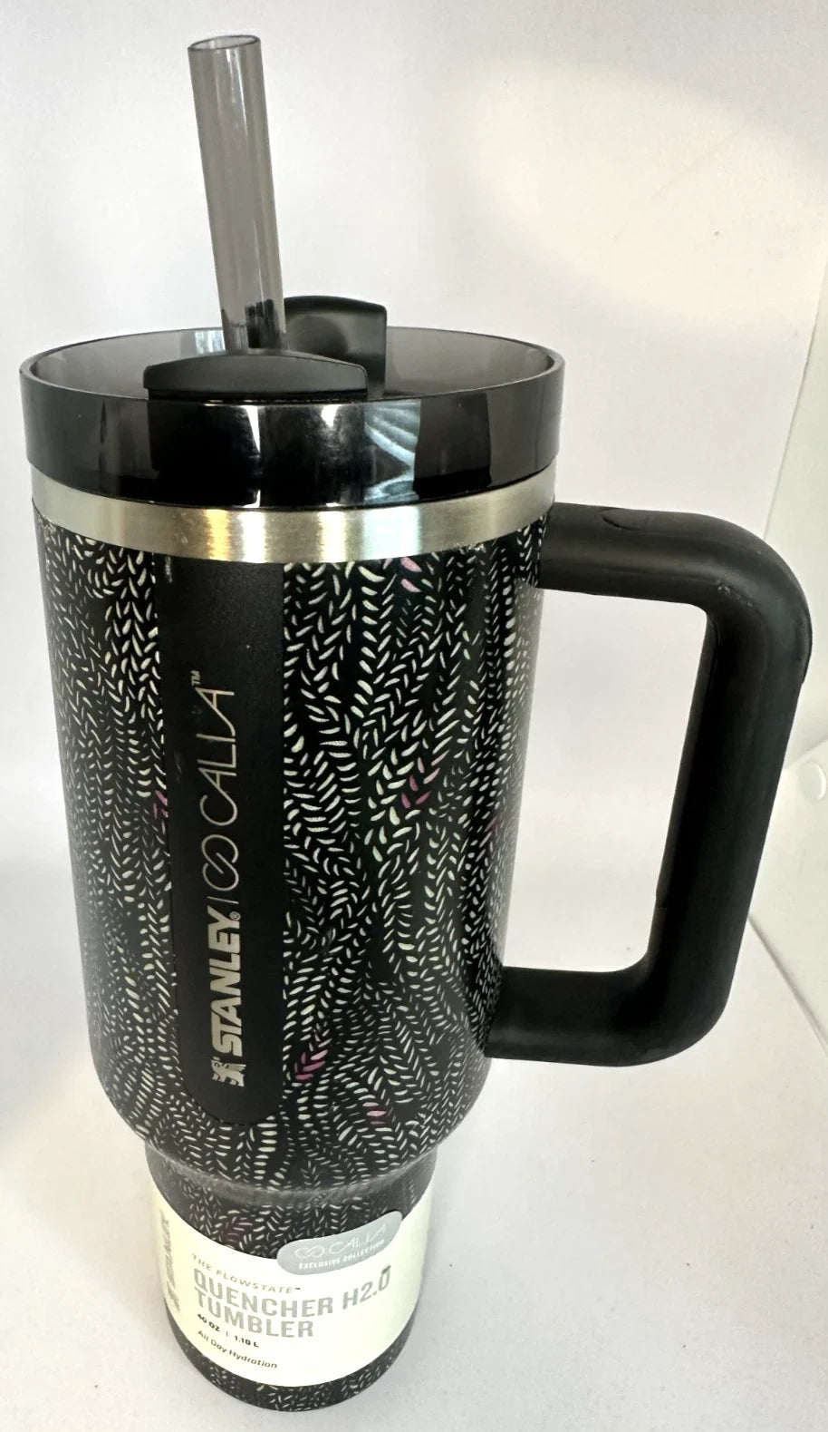 Stanley Quencher H2.0 40oz Black Serpent Tumbler