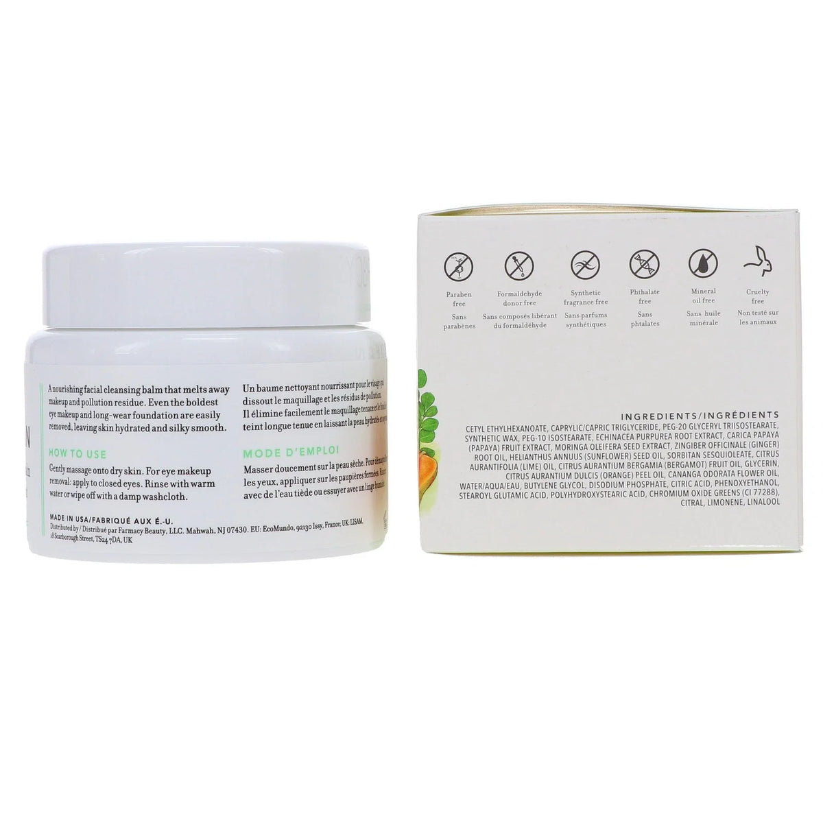 Farmacy Green Clean Makeup Meltaway Cleansing Balm 3.4 oz / 100 ml